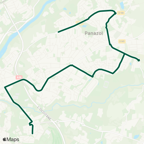 TCL Villagory <> Panazol Manderesse map