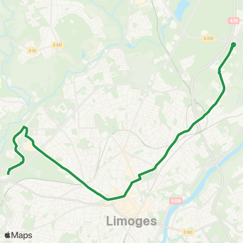 TCL Mal Joffre <> Puy Ponchet map