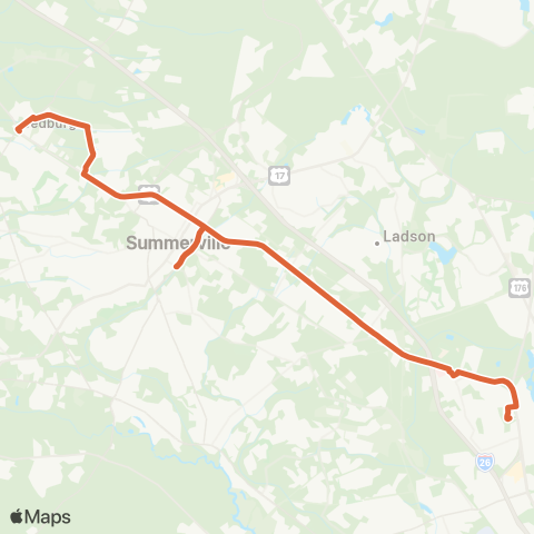 Tri-County Link Summerville-North Charleston map