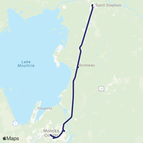 Tri-County Link B104-Moncks Corner-St. Stephen map