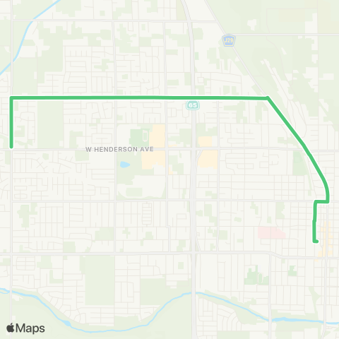 TCRTA Monache High School map