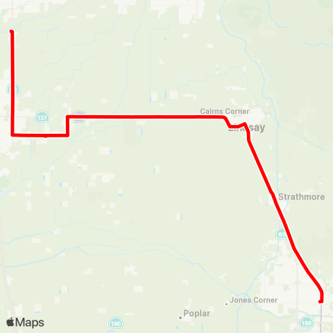 TCRTA Southeast County map