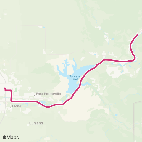 TCRTA Porterville - Springville map