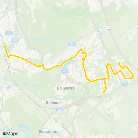 TEC Brabant Wallon Ottignies - Axis Parc - Einstein - Fleming map