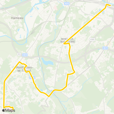 TEC Charleroi Montigny-le-Tilleul (Vésale) - Gare Centrale map