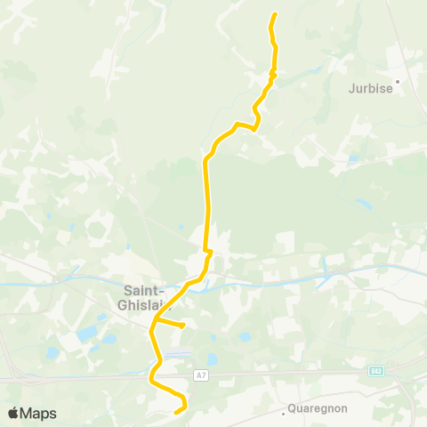 TEC Hainaut Saint-Ghislain - Herchies map