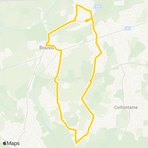 TEC Hainaut Saint-Ghislain - Hornu - Boussu map