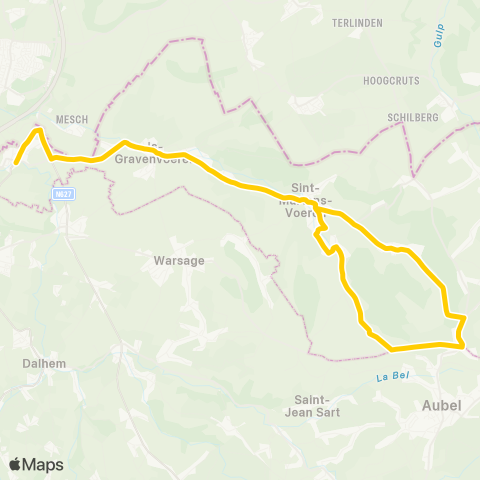 TEC Liège - Verviers Moelingen / Mouland - Veurs - Spv / Fsp - Smv / Fsm map