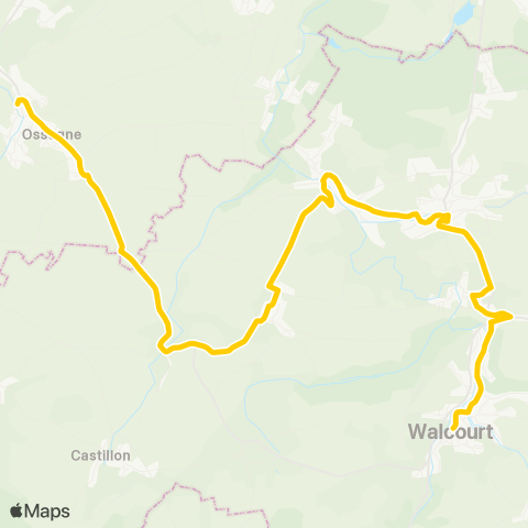 TEC Namur-Luxembourg Thuillies - Laneffe / Walcourt map