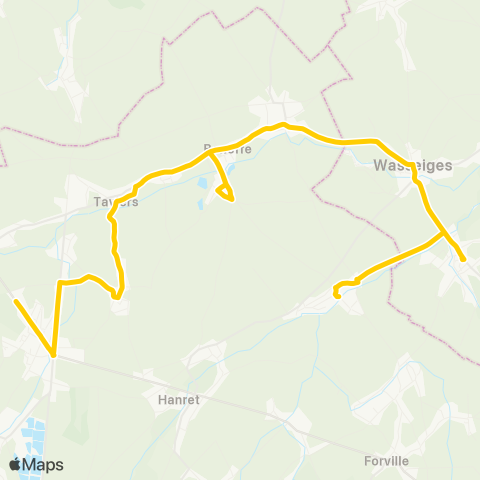 TEC Namur-Luxembourg Eghezée - Jandrain / Hemptinne map