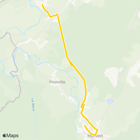 TEC Namur-Luxembourg Hotton (Ctre Réfugiés) - Melreux (Gare) map