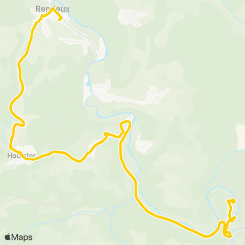 TEC Namur-Luxembourg La Roche - Hodister - Rendeux map