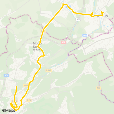 TEC Namur-Luxembourg Longwy - Athus map