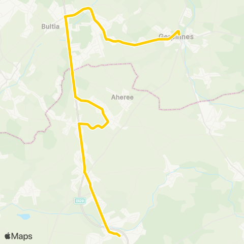 TEC Namur-Luxembourg Gerpinnes - Laneffe map