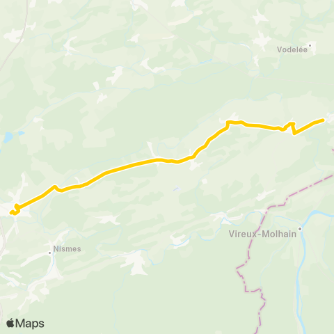 TEC Namur-Luxembourg Mariembourg - Doische map