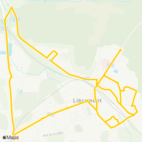 TEC Namur-Luxembourg Circuit Scolaire de Libramont (Serpont) map