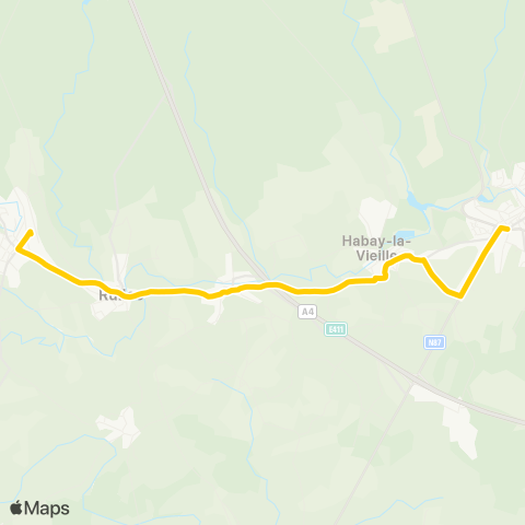 TEC Namur-Luxembourg Marbehan - Habay map