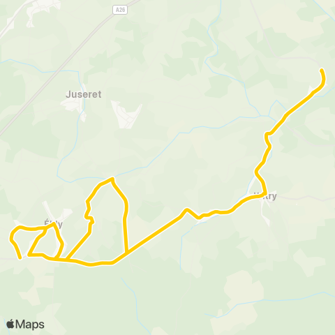 TEC Namur-Luxembourg Ebly - Chêne - Witry map