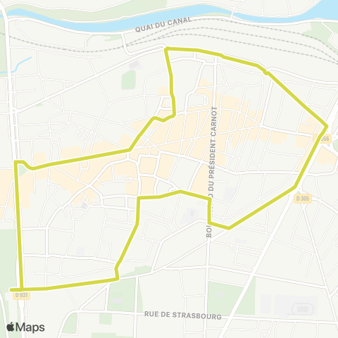 Tempo Navette Cœur d'Agen map