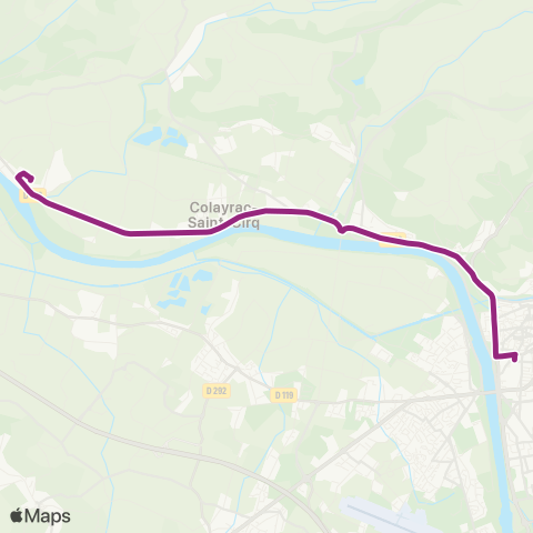 Tempo St-Hilaire-de-Lusignan - Colayrac-St-Cirq - Latour map