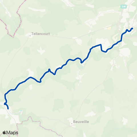 TER Auvergne-Rhône-Alpes Longwy - Longuyon map