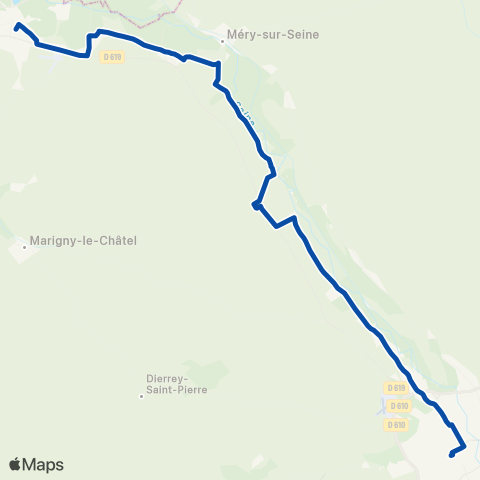 TER Auvergne-Rhône-Alpes Troyes - Romilly map