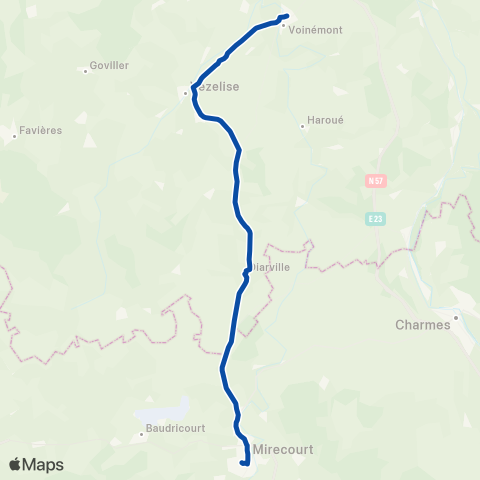 TER Auvergne-Rhône-Alpes Thionville - Creutzwald map