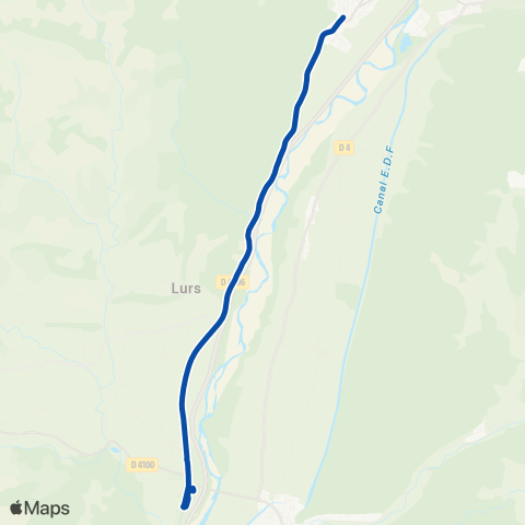 TER liO (Occitanie) Briancon - Gap - Manosque map