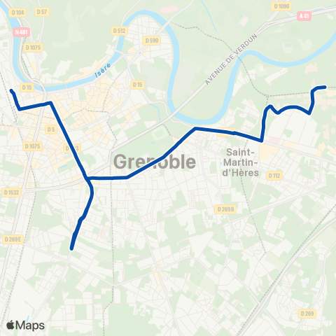 TER Zou! (Provence-Alpes-Côte d'Azur) Re Evian / Grenoble map