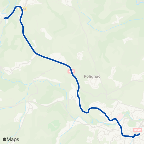 TER Zou! (Provence-Alpes-Côte d'Azur) Langeac - le Puy en Velay map