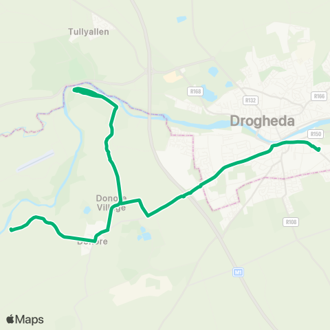 TFI Local Link Newgrange VC - Drogheda MacBride Railway Sta map