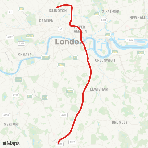 TfL & NR Windrush map