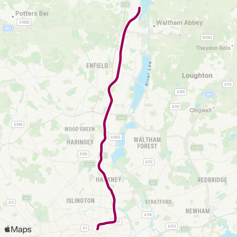 TfL & NR Weaver map