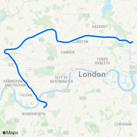 TfL & NR Mildmay map