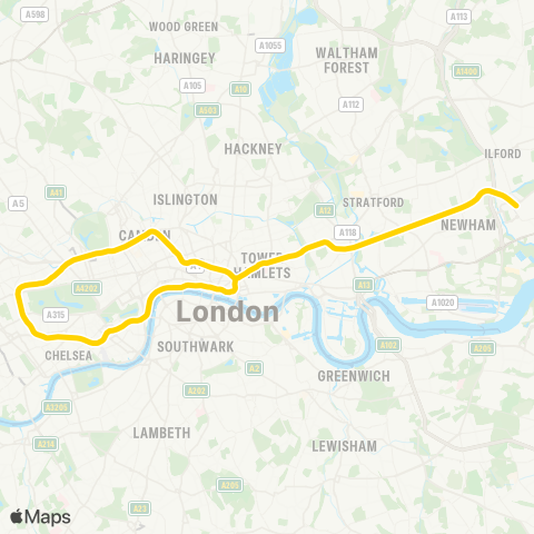 TfL Circle map