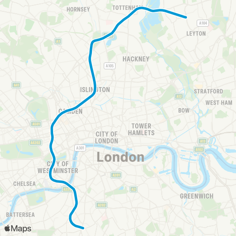 TfL Victoria map