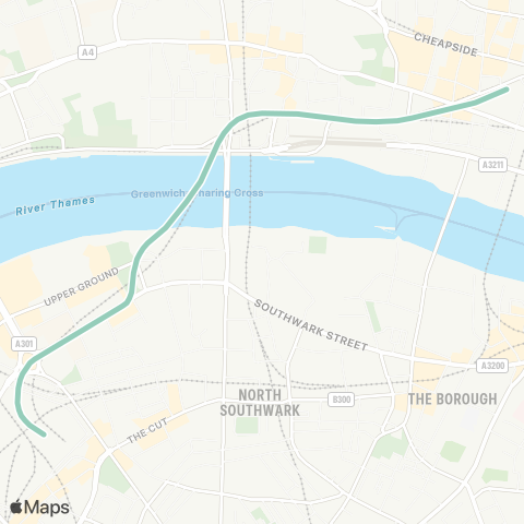 TfL Waterloo & City map