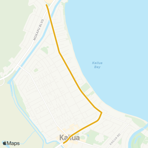 TheBus Kailua-Aikahi map