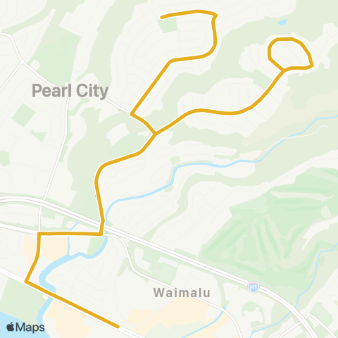 TheBus Royal Summit-Newtown-Pearlridge map