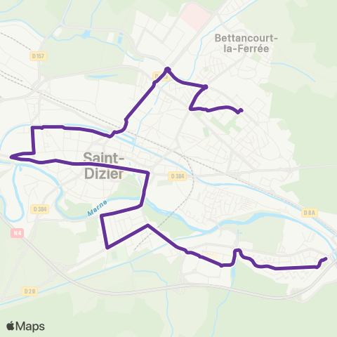 Ticéa Renfort 3 : Marnaval / Collège Ortiz / Lycées St-Exupéry et Blaise-Pascal map