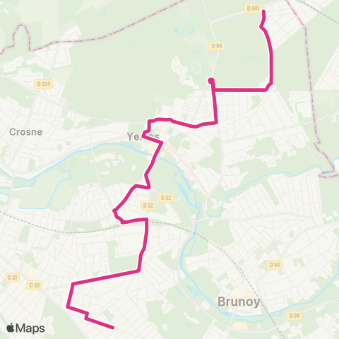 Île-de-France Mobilités Grosbois↔︎Rond-Point Pasteur map