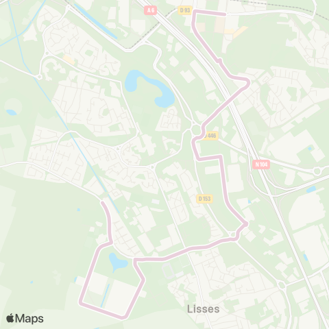 Evry Centre Essonne Ferme des Folies↔︎Gare d'Evry Courcouronnes Ctre (Niveau 0) map