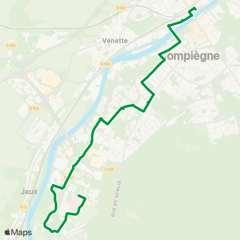 TIC - Réseau urbain Gare - Hôpital map