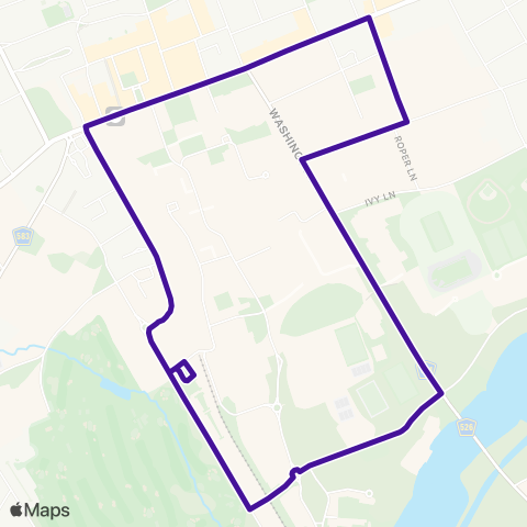 TigerTransit First-Year Families Weekend map