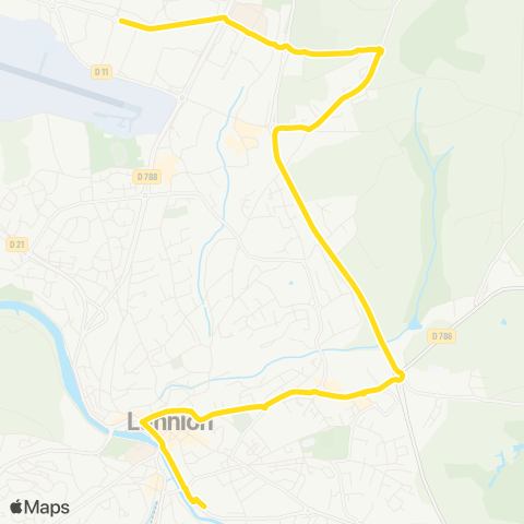 TILT Lannion Parking de Kermaria - Lannion Ampère map