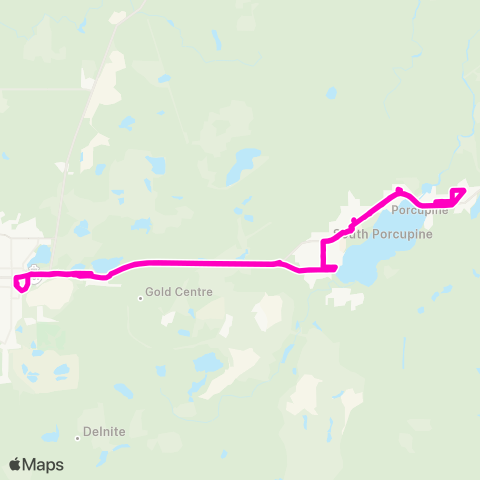 Timmins Transit  map