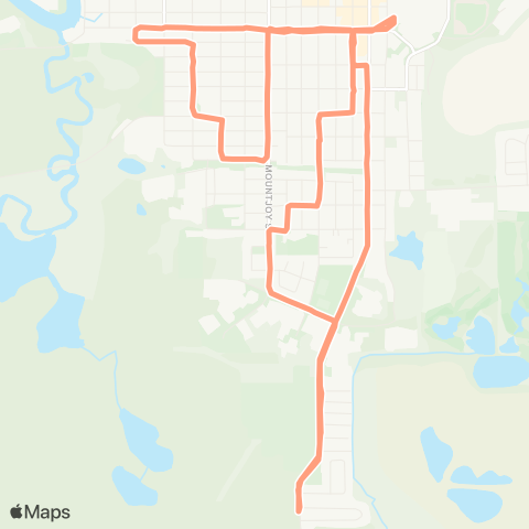 Timmins Transit Lee/Rea South map