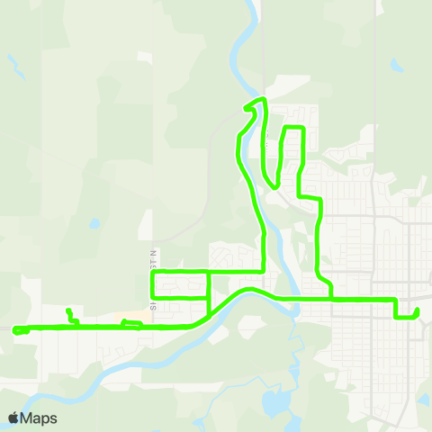 Timmins Transit Riverside/Melrose map