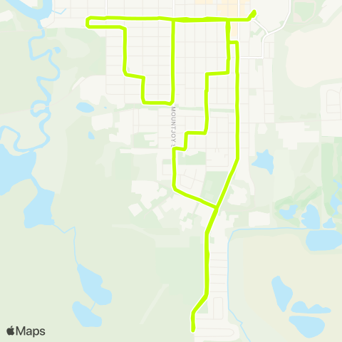 Timmins Transit Timmins North/South map