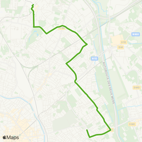 Tisséo Borderouge / Coquille map